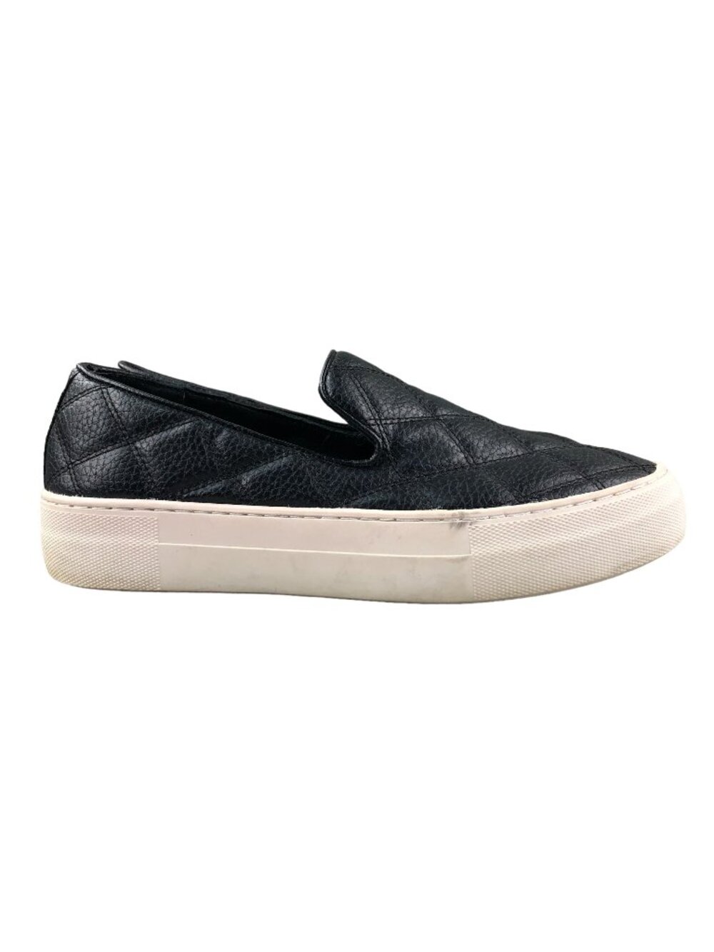 Steve Madden Women's Size 7M Globe Black Quilted Slip On Platform Sneakers Shoes